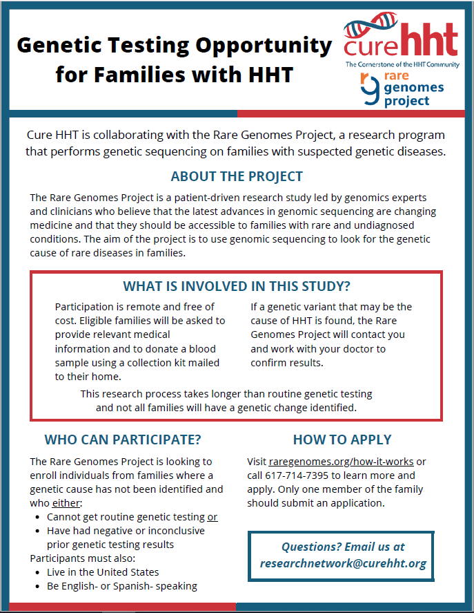 View the Rare Genomes Project Flyer
