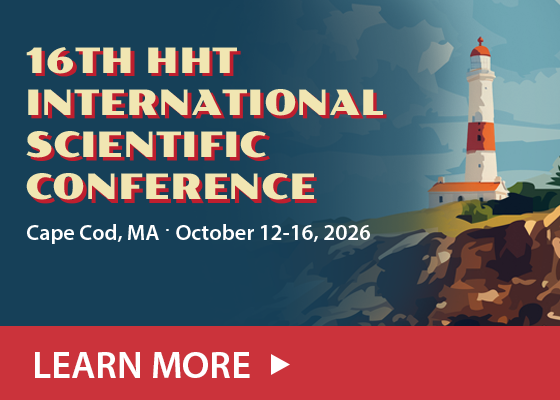 Promo tile for the 16th HHT International Scientific Conference, Cape Cod, MA, October 12-16, 2026