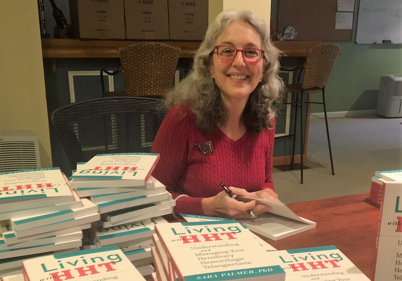 Sara Palmer at HHT book signing edited Sara Palmer at HHT book signing edited